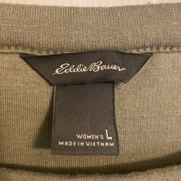 EDDIE BAUER woman’s crew neck sweatshirt size large - Picture 3 of 3
